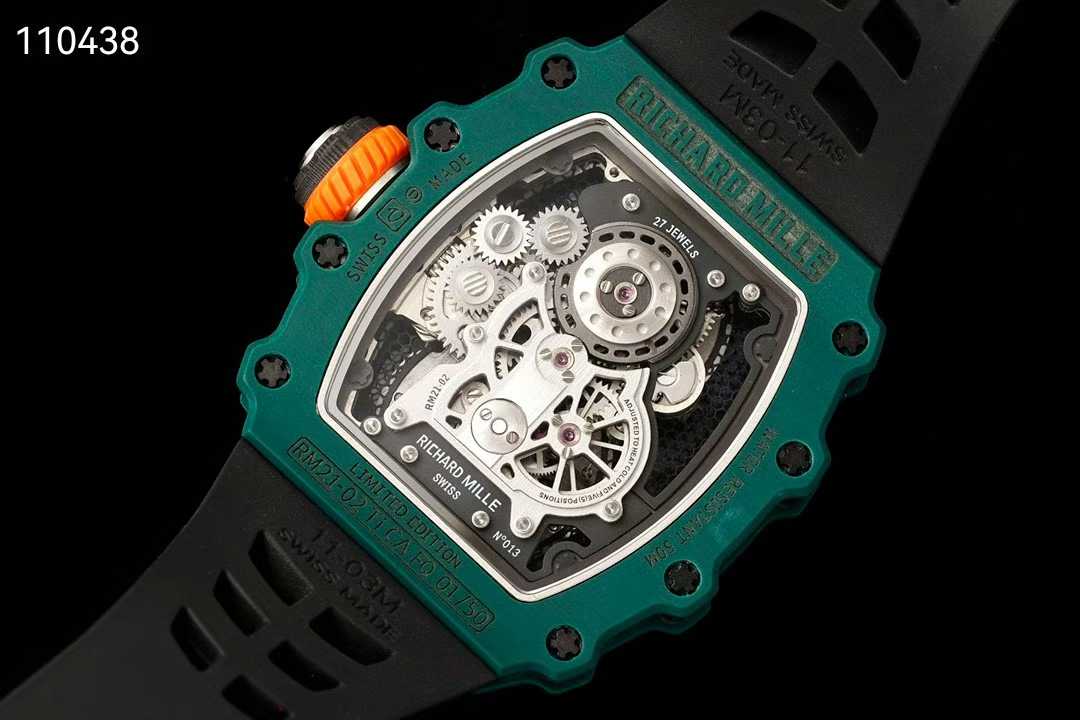 리차드밀 RM21-02 투르비용 에어로다인 뉴버젼 그린 블랙 시계 워치